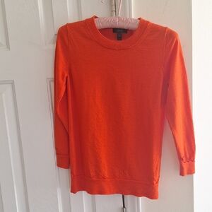 J. Crew Vibrant Orange Knit Top
